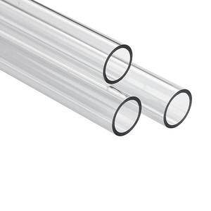 Yüksek saflıkta şeffaf <span class=keywords><strong>PMMA</strong></span> malzeme boru su tünel tüp slayt akrilik tüpler DIY su parkı - Product Image 1