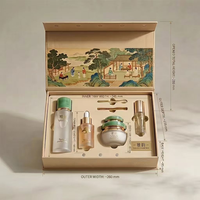 Boîte magnétique personnalisable avec logo, style chinoiserie, pour présentation de cosmétiques, conteneur rigide haut de gamme pour suite de présentation cosmétique
