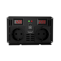 Convertisseur de puissance automobile HOULI 12V 6000W à onde sinusoïdale pure, transformateur multifonctionnel 24V vers 220V, onduleur