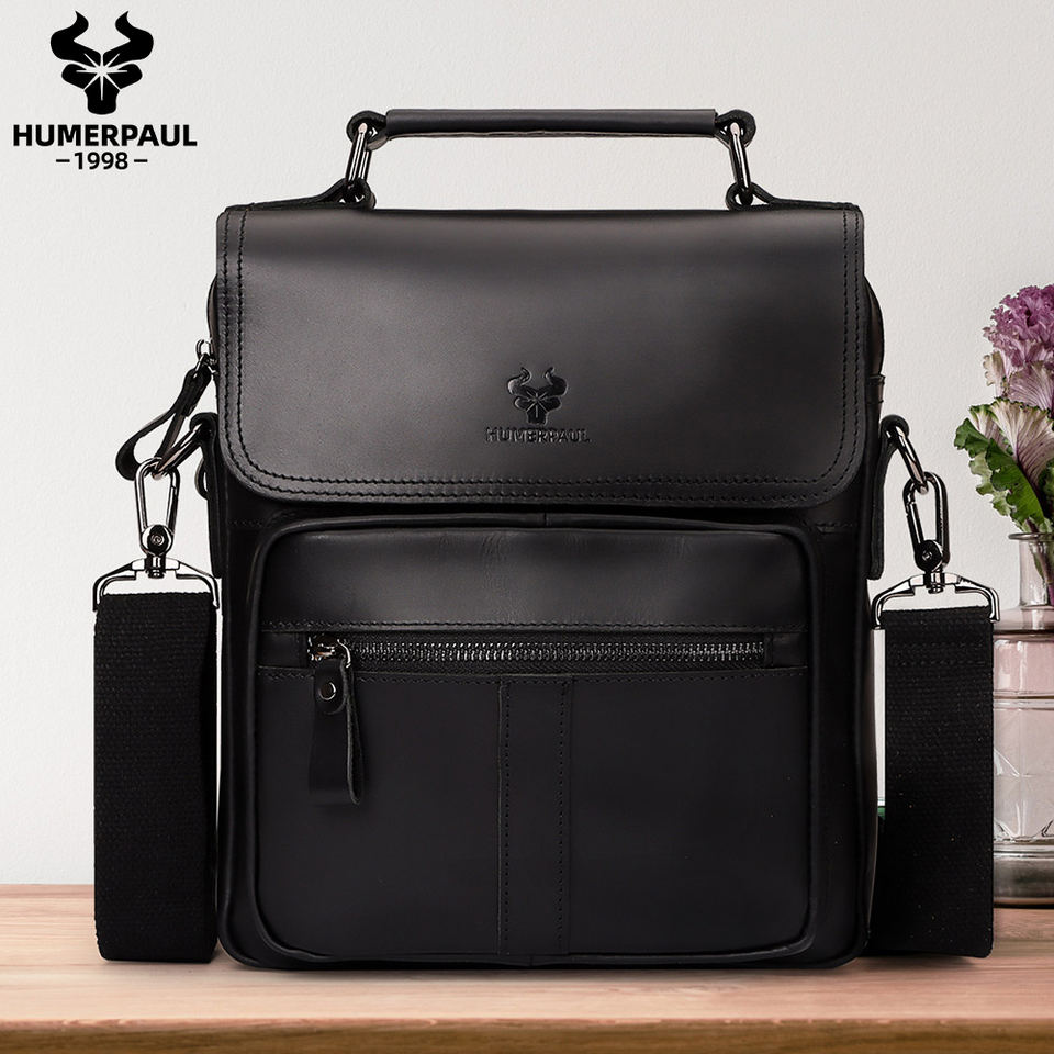 HUMERPAUL Vintage Waterproof Leather Crossbody Bag product view