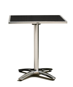 Tavern Terrace Restaurant Outdoor Garden Courtyard Aluminum Frame Combined Furniture <b>Plastic</b> Wood Dining <b>Table</b> - Product Image 4