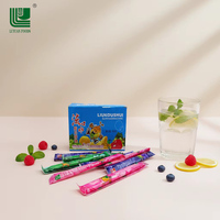 Chewing-gum Halal fruité semi-moelleux personnalisé, four saveurs, en vrac, boîte multicolore, avec autocollant, pour enfants, vente en gros, directement de l'usine