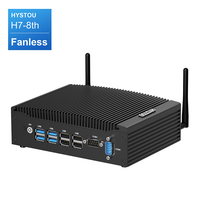 PC Industrial Integrado sin Ventilador Intel Core I5 8350U, Doble GbE LAN, 2 RS232, SIM 4G LTE, IoT Edge Gateway, Linux, Win 10, Automatización Industrial