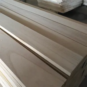Wood Supplier Paulownia Wood for Wooden Cabinet Drawer Panel Paulownia laminated beams price s4s swan timber