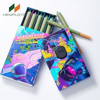 Personnalisation nouvelle boîte d'emballage coulissante en papier résistant aux enfants boîte d'emballage pré-rouleau de papier pour cigarettes à l'épreuve des enfants