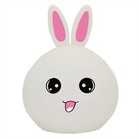 Abat-jour en silicone souple en forme de lapin mignon, écologique, étanche, anti-chute, couvercle de lampe LED, décoration de la maison