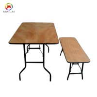 Table de planche pliable en bois de contreplaqué, 1 pièce, prix de gros, pour fête de mariage