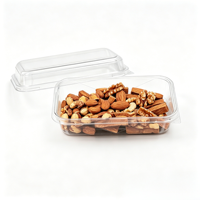 Emballages personnalisés, sûrs, jetables, recyclables, boîtes en plastique PET transparentes pour biscuits, gâteaux, pain, salades, noix, emballages alimentaires avec couvercles