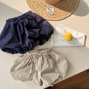 Nuovi <span class=keywords><strong>Pantaloncini</strong></span> Estivi 2026 per Bambine, Stile Coreano, in Cotone, a Vita Alta, Modellanti, con Elastico in Vita - Product Image 1