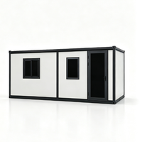 Maison préfabriquée portable en conteneur, maison en conteneur avec salle de bain et cuisine, bureau de chantier