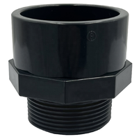Raccords de tuyauterie en PVC de haute qualité Joint d'accouplement à filetage mâle Raccord de tube en plastique UPVC Canule à filetage externe pour l'industrie