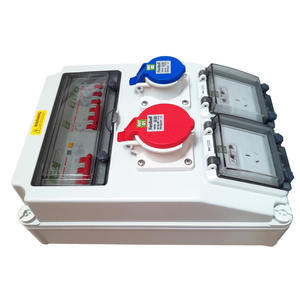 Boîtier <span class=keywords><strong>de</strong></span> distribution électrique étanche pour extérieur, panneau mural pour éclairage <span class=keywords><strong>de</strong></span> <span class=keywords><strong>chantier</strong></span> mobile - Product Image 2