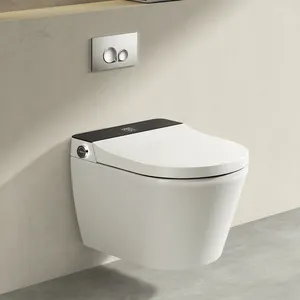 Wall Hung Mounted Intelligent Automatic Toilet Bidet Ceramic European Wash Down Standard Bathroom Smart Toilet