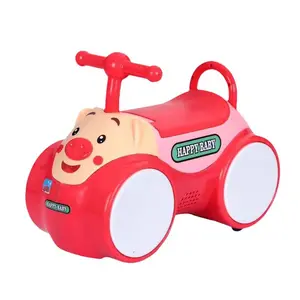 最新儿童四轮滑板车平衡车可坐人玩具车婴儿学步车红色卡通车