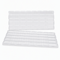 Plateau thermoformé sous vide transparent en PET/PP sur mesure pour l'emballage de composants électroniques CMS et de cartes de circuits imprimés (PCB) |   Conception à fixation rapide