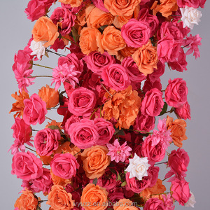 Fleurs Artificielles pour Mariage – <span class=keywords><strong>Arche</strong></span> <span class=keywords><strong>de</strong></span> Fleurs Roses et Oranges <span class=keywords><strong>en</strong></span> Gros pour Cérémonies, Décorations et Cabines Photo - Product Image 4
