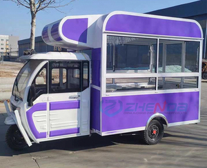 Voiture-restaurant électrique multifonctionnelle à trois roues pour le petit déjeuner, la nourriture cuite et marinée - Product Image 5