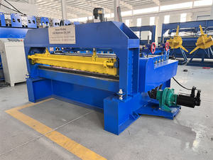 Machine de découpe de carreaux à faible coût d'exploitation, neuve, pour plaques en acier inoxydable et tôles métalliques, avec système de redressement et nivellement hydraulique à roulement. - Product Image 6