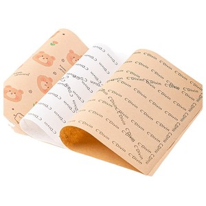 Papel para Envolver Sándwiches, 50 Hojas, Pulpa Virgen, Antigrasa, Grado Alimenticio, Embalaje para Panadería - Product Image 4