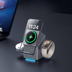 Nuovo Caricatore Wireless 3-in-1 a Forma di Cubo di Rubik 2026 per Telefoni e Orologi, Prezzo di Fabbrica - Product Image 3