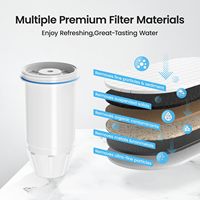 Filtro de Agua de Repuesto para Jarra Zero ZR-001 ZR-004 ZP-006 ZR 017 ZR-008, Filtro Multietapa