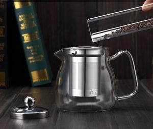 <span class=keywords><strong>Teiera</strong></span> in Vetro Trasparente Personalizzata con Infusore Rimovibile, Bollitore in Vetro Sicuro per Piano Cottura - Product Image 4