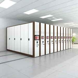 Scaffalature Mobili ad Alta Densità per Uffici Governativi, Armadi Compattabili in Metallo per Archivio, Scaffali Mobili in Acciaio per Sale Registrazione - Product Image 1