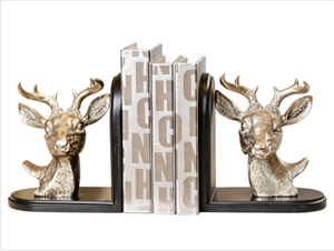 Fermalibri Vintage a Forma di <span class=keywords><strong>Testa</strong></span> di <span class=keywords><strong>Cervo</strong></span>, Ornamenti Creativi in Resina, Decorazioni per Ufficio e Finestre, Regali, Decorazioni per la Casa - Product Image 1