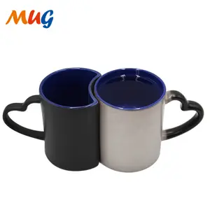 Wholesale 11 oz sublimation magic coffee mug ceramic cup supplier for gift