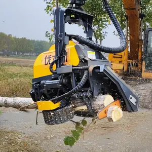 forestry equipment hydraulic automatic tree cutter cutting machine logging harvester heads price