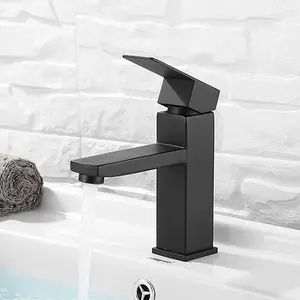 New Design American Sanitary Wares Black Surface Single Hole Handle Banheiro Face Bacia Sink Water Body Faucet Torneiras Mixer