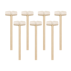 Petit marteau en bois, 5 pièces, accessoires pour animaux, <span class=keywords><strong>jouets</strong></span> et accessoires, artisanat en bois, outils de gâteau, marteau de chasse au chocolat - Product Image 2