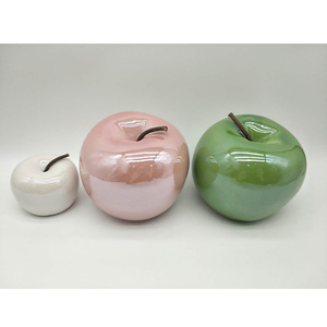 Decoración Para el hogar, fiesta de diseño personalizado, fruta Artificial, decoración para el hogar, manzana de cerámica - Product Image 3