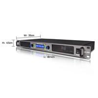 Amplificateur de puissance numérique 600W * 2 professionnel classe D maison karaoké Audio 1u amplificateur