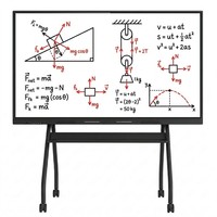 Écran plat interactif 4K ultra-fin de 86 pouces pour studio créatif et séances de révision d'architecture