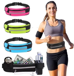 Tas Pinggang Olahraga Luar Ruangan Lari Jogging Tahan Air, Kantong Ponsel, Sabuk Pinggang Fitness Elastis Pria Wanita - Product Image 1