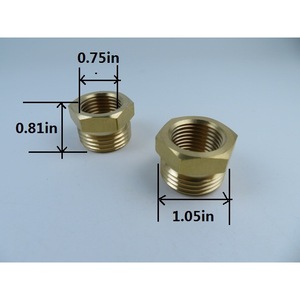 Garden Hose Fittings 3/4 Ght Male 1/2 Npt Female Copper Pipe Adapter Connectors For Bulk Hose Durable Ansi Standard - Product Image 1