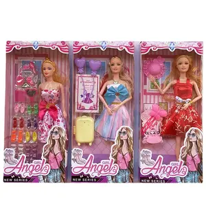 Hot Selling Mädchen Spielzeug Prinzessin Puppe Mode Set Geschenk box Geburtstags geschenk Kinder Dress-Up Puppe Zubehör für Mädchen