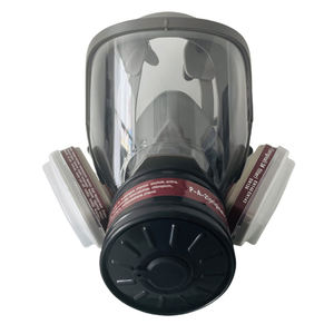 Masker setengah wajah karet keselamatan pribadi, masker pernapasan pelindung wajah cat debu - Product Image 1