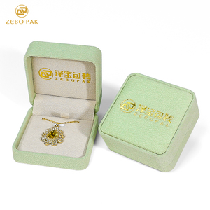 Zebo กล่องใส่เครื่องประดับทำจากหนัง PU เคสทรงสี่เหลี่ยมผืนผ้าสำหรับใส่แหวนและจี้สร้อยคอ - Product Image 5