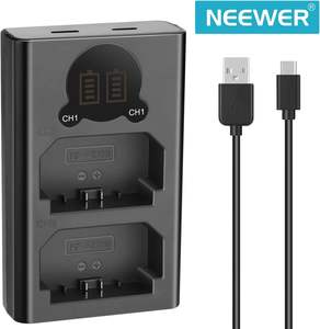 Chargeur double USB Neewer avec écran LCD pour <span class=keywords><strong>batterie</strong></span> <span class=keywords><strong>Sony</strong></span> NP-FZ100, appareils photo <span class=keywords><strong>Sony</strong></span> ZV-E1 FX3 FX30 A1 A9 II A7R V A7S <span class=keywords><strong>III</strong></span> <span class=keywords><strong>A7</strong></span> IV A6600 A7C - Product Image 2