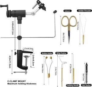 MicroGrip II, pince rotative de deuxième génération pour la montage de mouches, outils complets, qualité professionnelle, mouches B10 - Product Image 2
