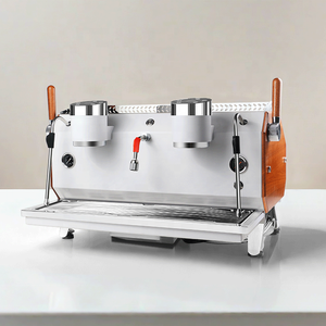 Cafetera Espresso Profesional de Doble Cabezal Semiautomática Electrónica para Cafetería, en Oferta - Product Image 2