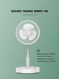 <span class=keywords><strong>ADYSS</strong></span> P9 Summer Wind 3 Pales Mini Ventilateur Rechargeable ABS Télescopique 3D Multifonctionnel Numérique À Piles Usine Directe - Product Image 3