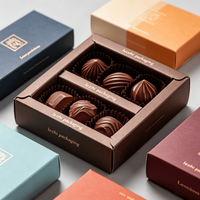 Boîte à bonbons en papier personnalisée, emballage biodégradable, boîte à dessert de luxe pour mariage, boîte à chocolat au coco avec séparateur