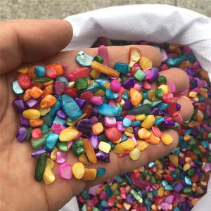 السائبة بالجملة الطبيعية الكوارتز تعثر الأحجار الملونة قذيفة الحصى حجر قوس قزح الكريستال الحصى رقائق للديكور المنزل - Product Image 2