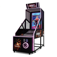 Machine d'arcade professionnelle de tir au panier à monnayeur en métal, avec écran LCD et panier mobile, grande taille, pour usage intérieur, personnalisable, vente en gros