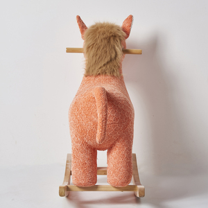 अनन्य पेटेंट डिजाइन चीन की आपूर्ति उपहार बच्चों के लिए आलीशान पशु लकड़ी के बच्चों के घुड़दौड़ का घोड़ा कुर्सी मल खिलौना - Product Image 3