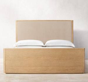 Muebles de lujo modernos para el hogar, cama de hotel, cama de madera estilo americano, camas de plataforma de roble ruso recuperado para dormitorio - Product Image 1