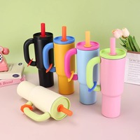 Vaso Térmico de Acero Inoxidable con Aislamiento al Vacío, Creativo, con Asa, Portátil, para Uso en el Automóvil, Retención de Calor y Frío de 6 a 12 Horas
